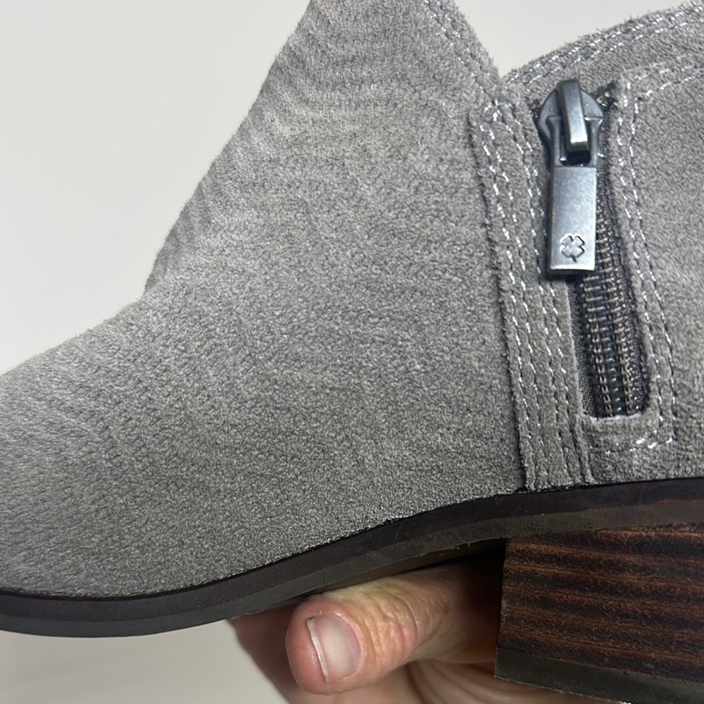 Lucky Brand Gray Suede Chelsea Boots - Picture 6 of 16